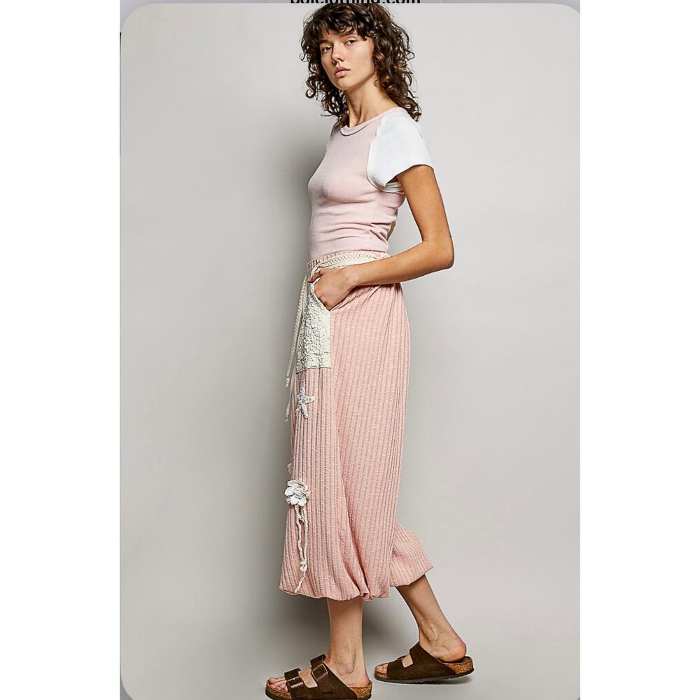 POL Pink Ribbed Joggers - Picture 5 of 7